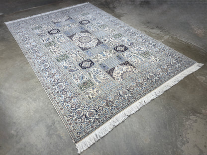 Hand-Knotted 6 La Persian Nain Rug - Signed Habibian - 6'9"x10'2"
