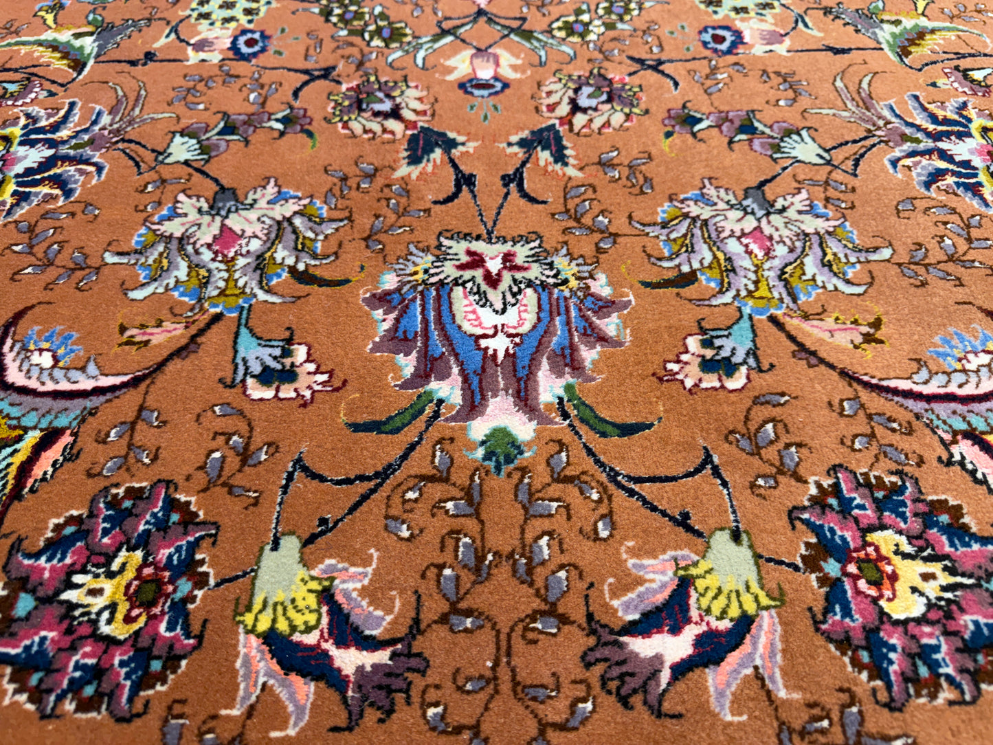 Hand-Knotted 60 Raj Persian Tabriz Rug - Signed Alizadeh - 9’7”x13’4”