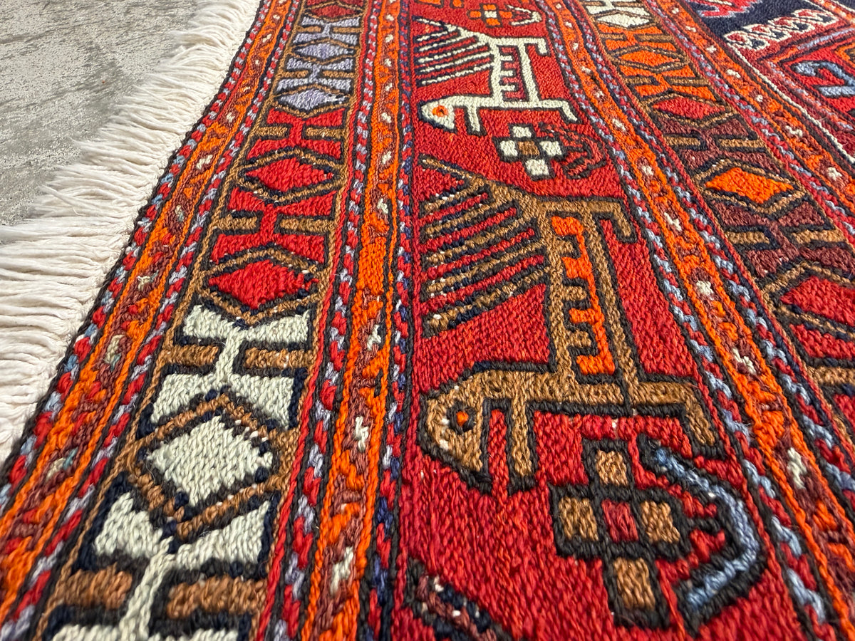 Flatweave Persian Qashghai Rug - 2’1”x3’8”