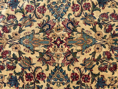 Hand-Knotted 60 Raj Persian Lavar Kerman Rug (As-Is)- 13’10”x19’11”