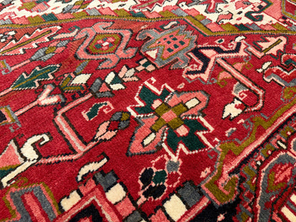 Hand-Knotted Persian Heriz Rug - 8’3”x10’9”