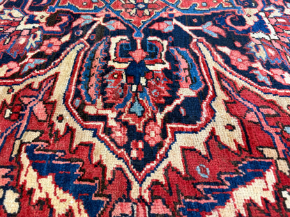 Hand-Knotted Persian Heriz Rug - 9’6”x12’9”