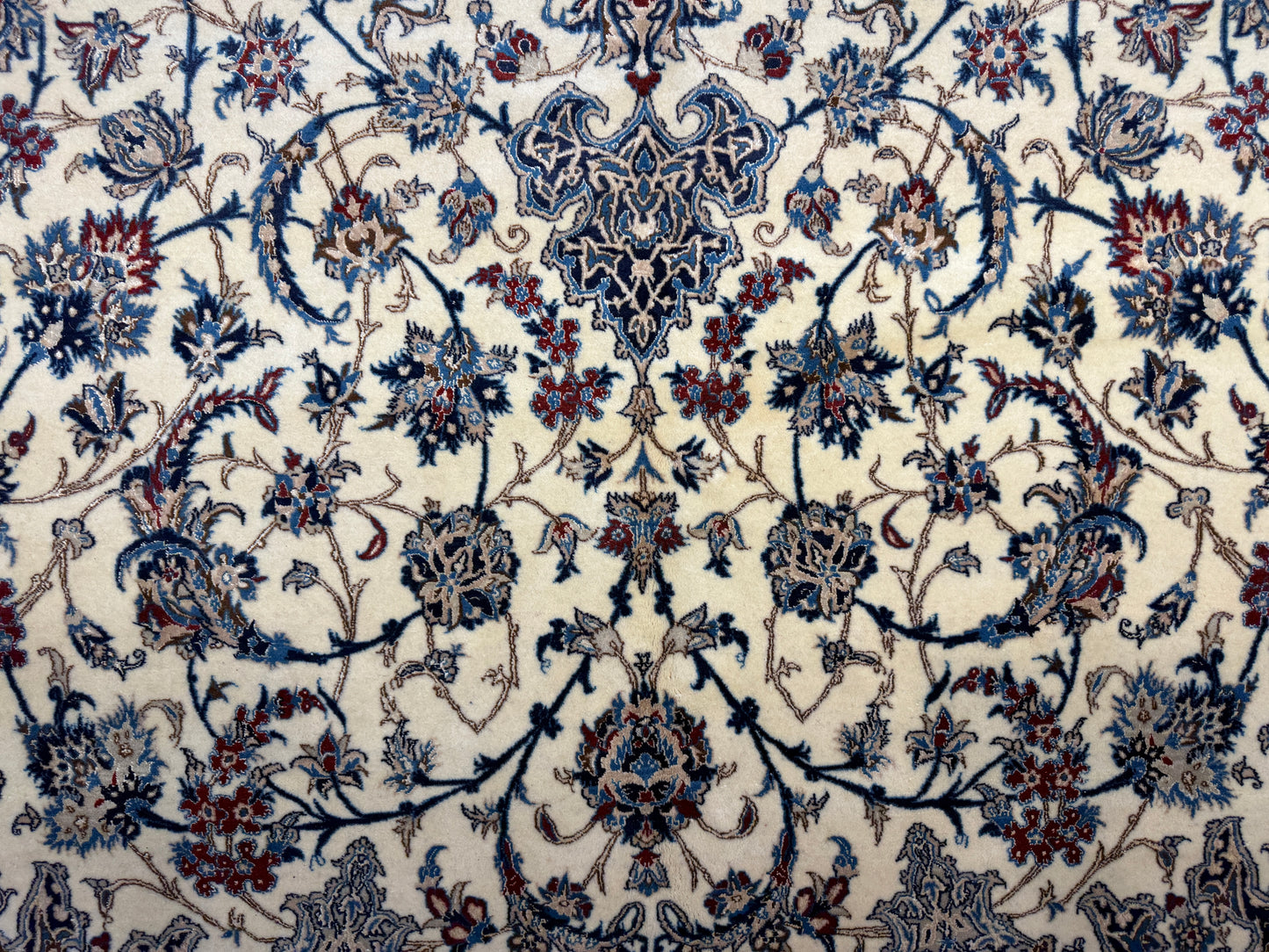 Hand-Knotted 4 La Persian Nain Rug - 10'3"x14'1"