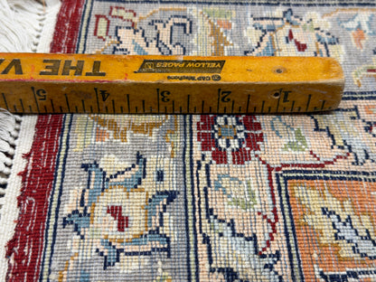 Hand-Knotted 100% Kashmiri Silk Rug - 6’10”x9’11”