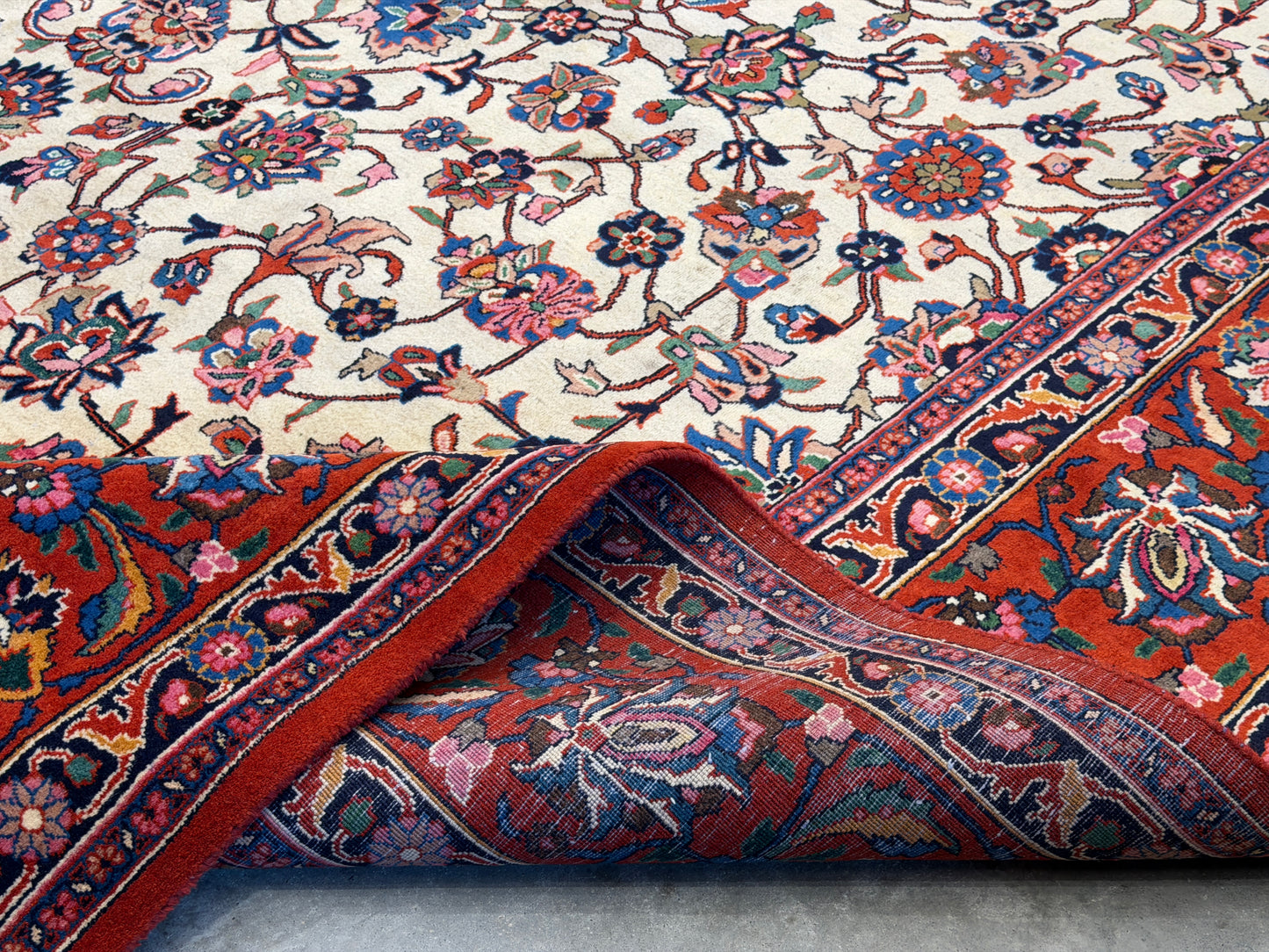 Hand-Knotted Persian Mashad Rug - 9’6”x12’5”