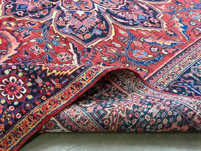 Hand-Knotted Persian Heriz Rug - 9’8”x13’2”
