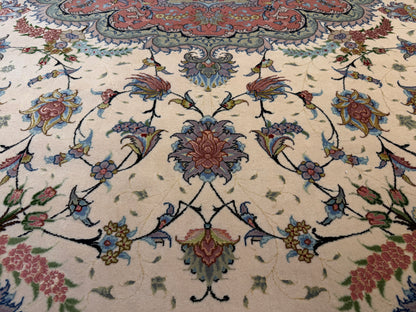 Hand-Knotted 60 Raj Persian Tabriz Rug - 10’x13’1”