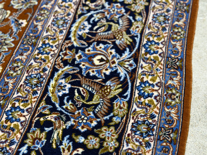 Hand-Knotted Persian Isfahan Rug - Garden of Birds - 6’10”x9’10”