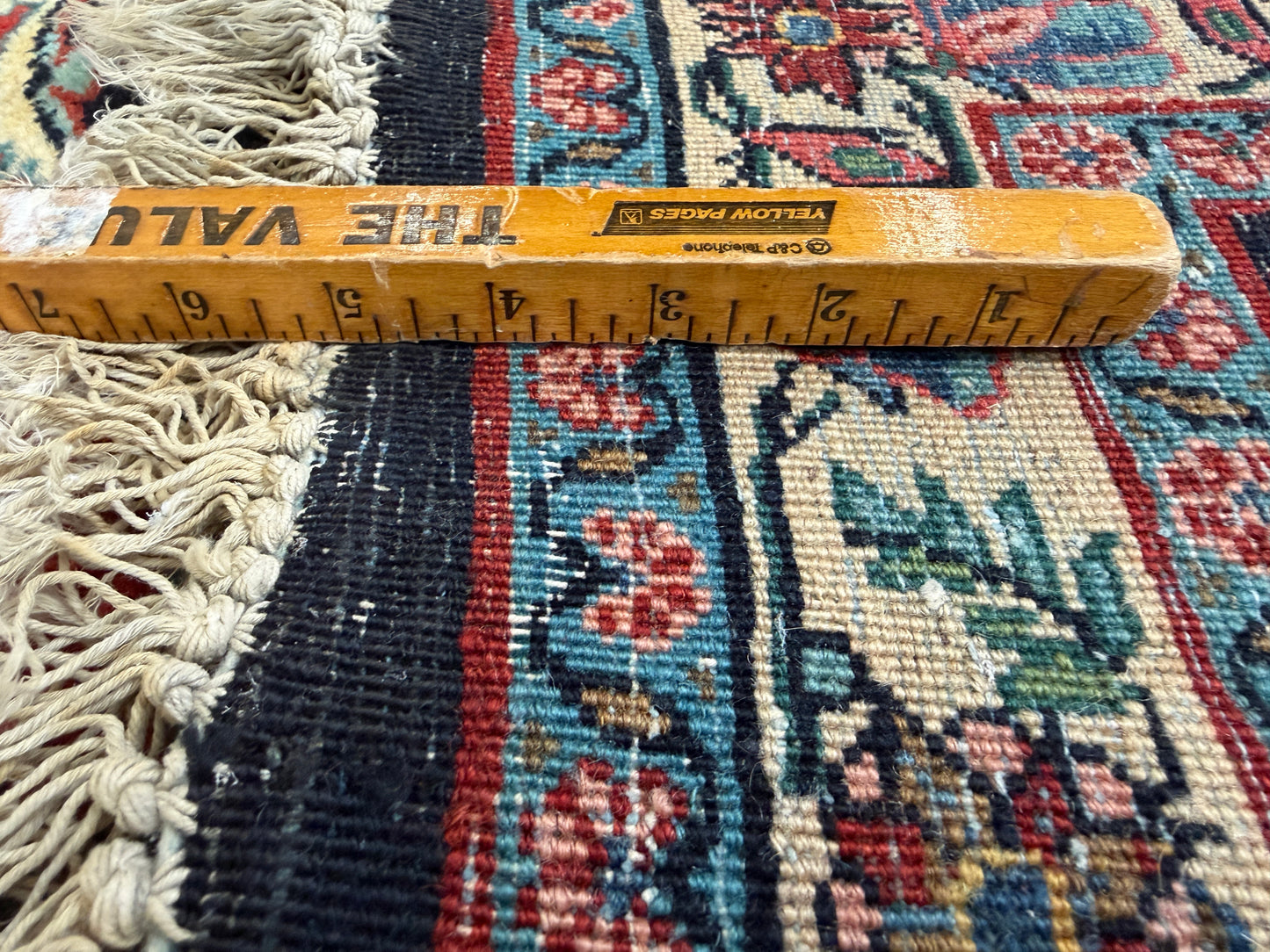 10’1”x12’4” Antique Hand-Knotted Persian Ghazvin Area Rug