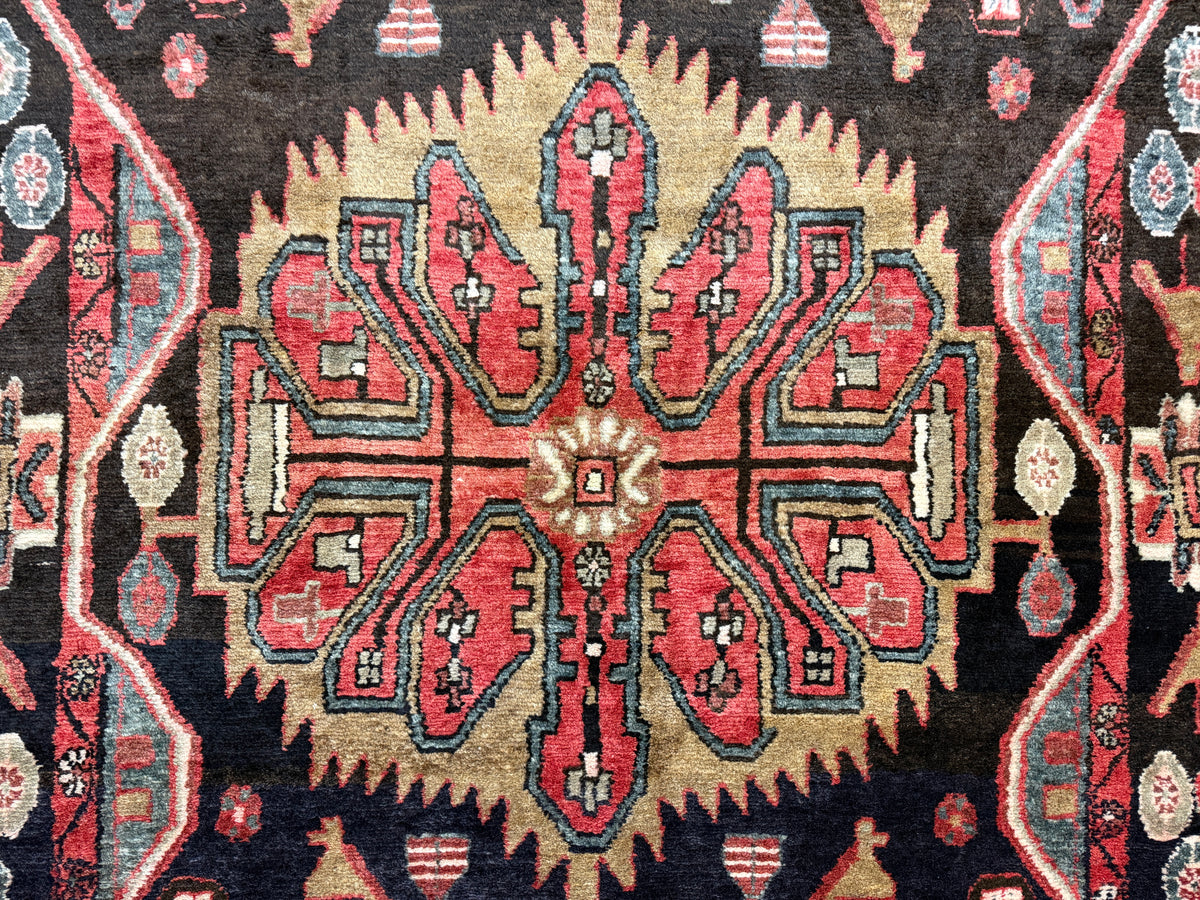 Hand-Knotted Persian Nahavand Rug - 4’10”x10’11”