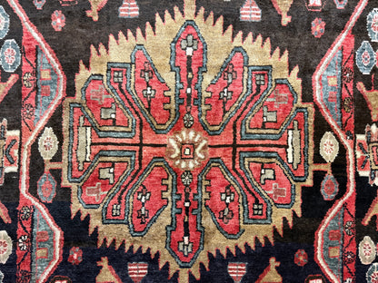 Hand-Knotted Persian Nahavand Rug - 4’10”x10’11”