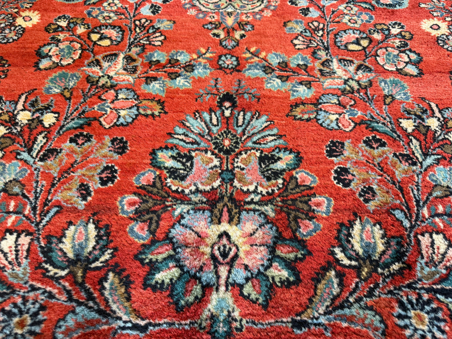 10’1”x12’4” Antique Hand-Knotted Persian Ghazvin Area Rug