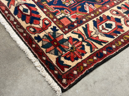 Antique Hand-Knotted Bakhtiari Rug - 5’5”x8’4”