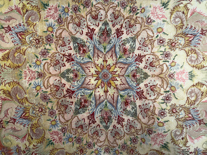 Hand-Knotted 60 Raj Persian Tabriz Rug - Signed Beheshti - 6’7”x9’9”