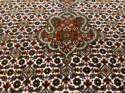 Hand-Knotted Persian Tabriz Mahi Rug - 5'2"x6'4"