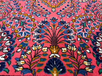 Hand-Knotted Persian Sarouk Rug - 3’8”x5’2”