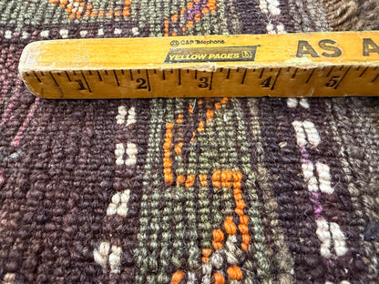 4’6”x12’9” Hand-Knotted Wool Russian Signed Kazak Runner