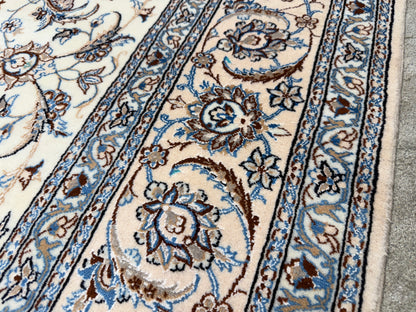 Hand-Knotted 6 La Persian Nain Rug - 4’11”x7’2”