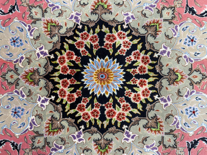 Hand-Knotted 80 Raj Persian Tabriz Rug - Signed Ghadimi - 9’9”x12’11”