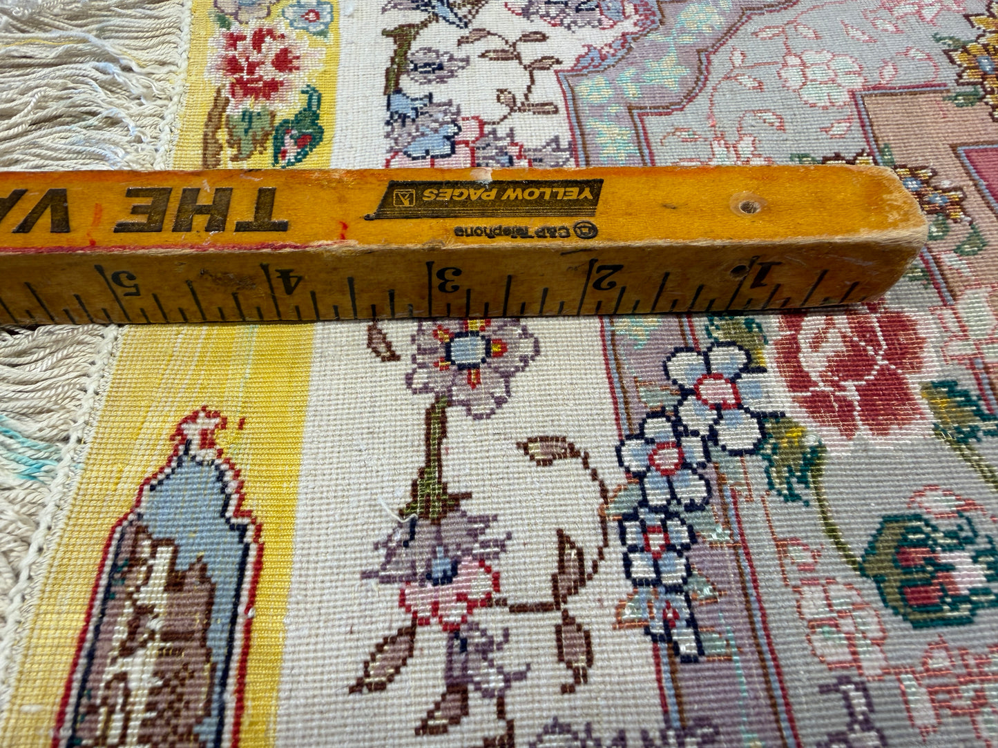 9’9”x13’9” Very Fine Hand-Knotted Persian Tabriz 80 Raj Signed Area Rug