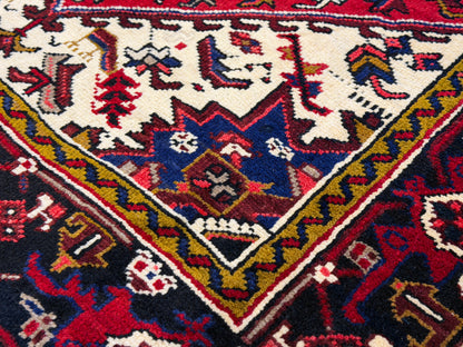 Hand-Knotted Persian Heriz Rug - 5’x6’1”