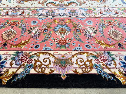 Hand-Knotted 70 Raj Persian Tabriz Rug - Signed Faizi - 9’10”x13’4”