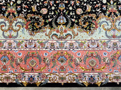 Hand-Knotted 60 Raj Persian Tabriz Rug - Signed Faizi - 10’x13’7”