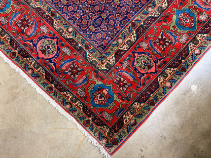 10’x13’ Hand-Knotted Wool Bidjar Persian Area Rug 10x13 Handmade Carpet