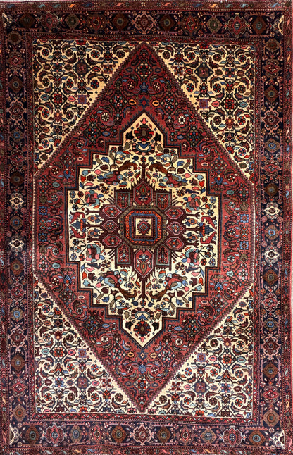Hand-Knotted Persian Bidjar Gholtogh Rug - 4'3"x6'6"