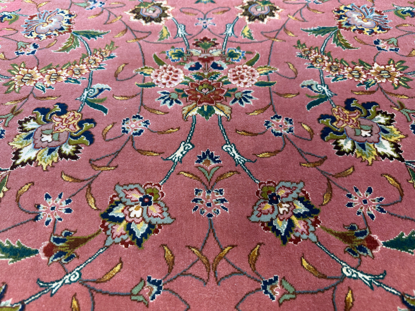 8’2”x11’8” Hand-Knotted 80 Raj Persian Tabriz Rug - Signed