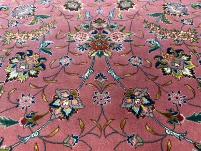 8’2”x11’8” Hand-Knotted 80 Raj Persian Tabriz Rug - Signed