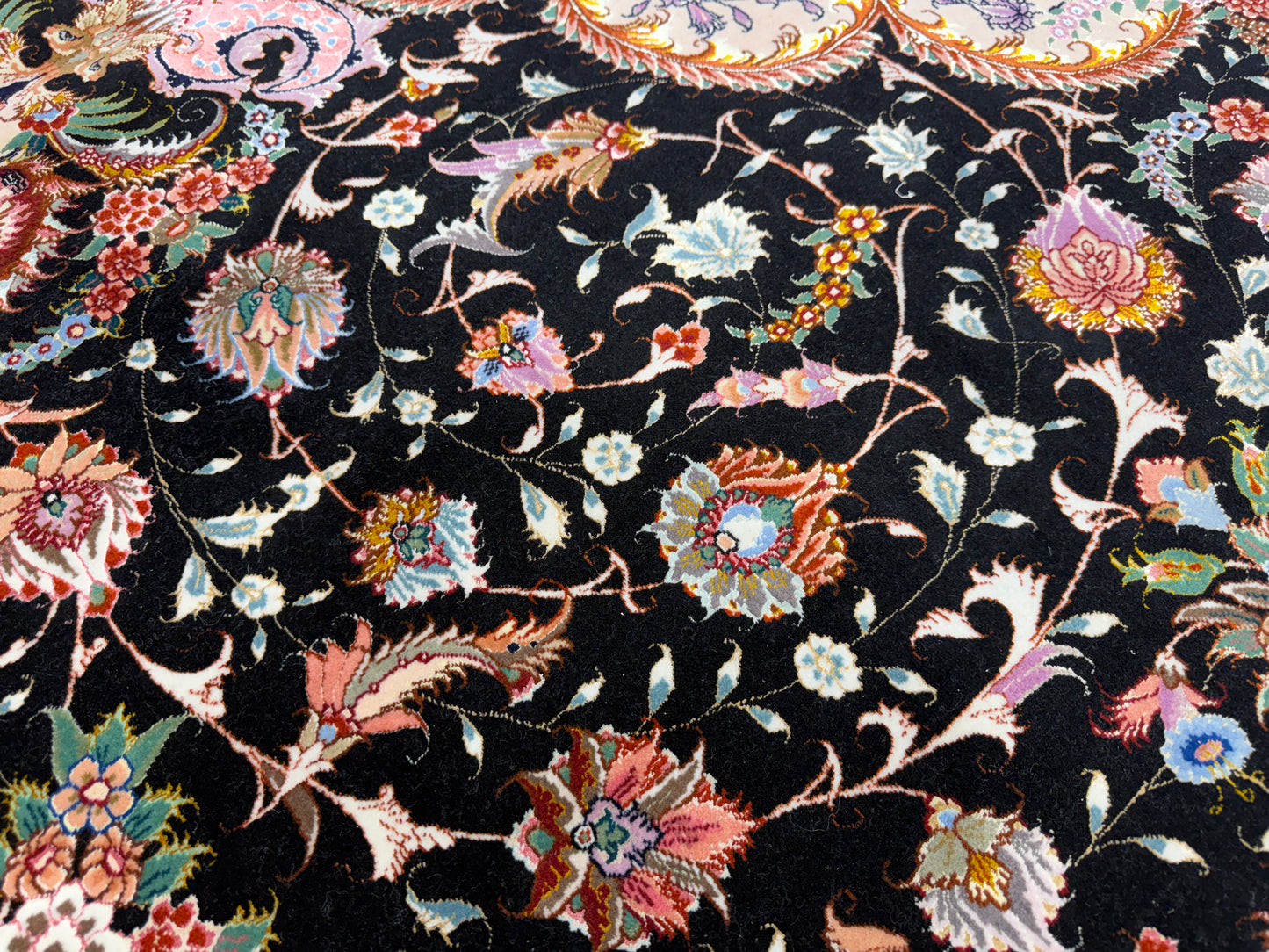 Hand-Knotted 70 Raj Persian Tabriz Rug - Signed Faizi - 9’10”x13’4”