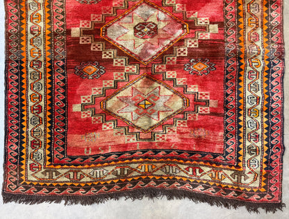 5’7”x10’7” Antique Hand-Knotted Wool Russian Kazak Oriental Rug 5x10 Handmade Carpet