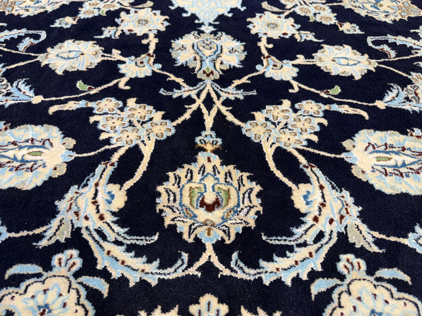 Hand-Knotted Persian Nain Rug - 10’x13’1”