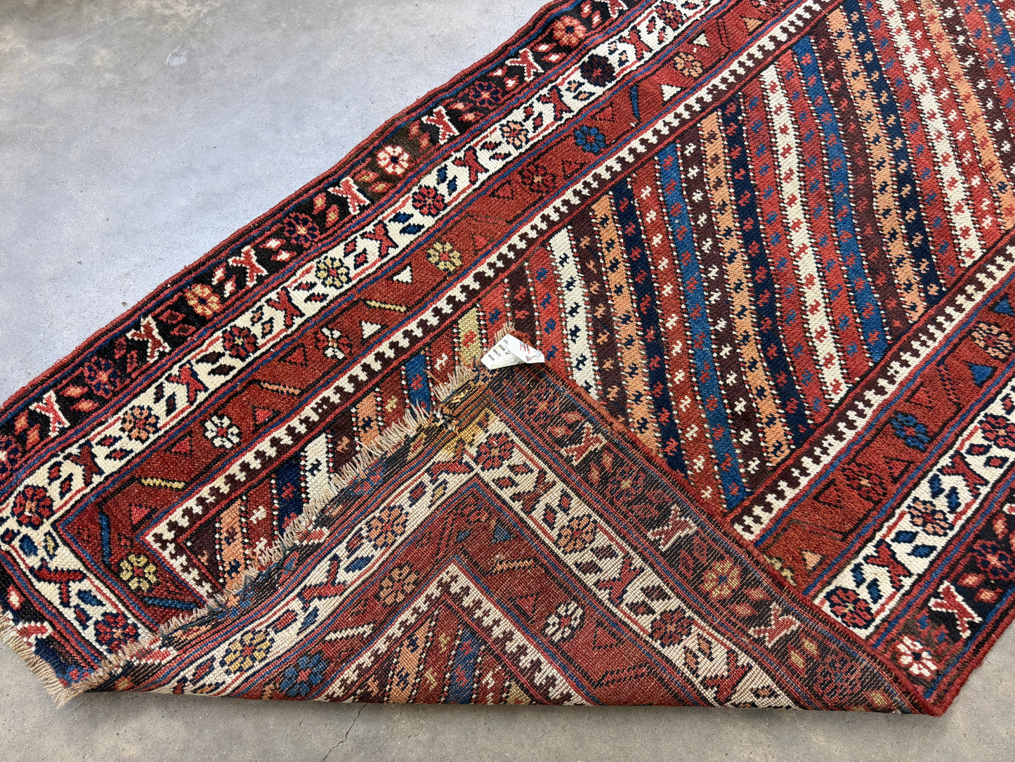 Hand-Knotted Antique Kurdish Runner - 3’1”x12’11”