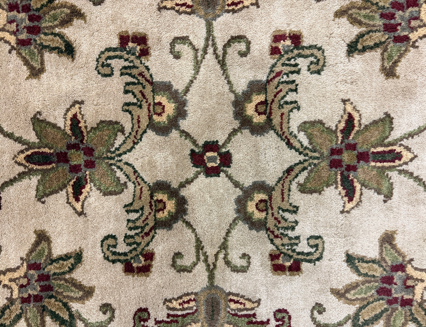 10’2” Diameter Hand-Knotted Wool Indian Round Oriental Rug - 10x10 Handmade Carpet