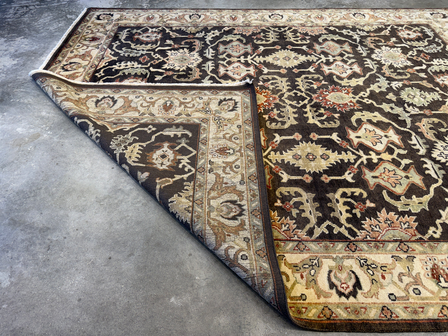 8’x10’ Hand-Knotted Wool Oushak Oriental Area Rug