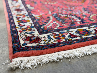 Hand-Knotted Persian Sarouk Rug - 3’8”x5’2”