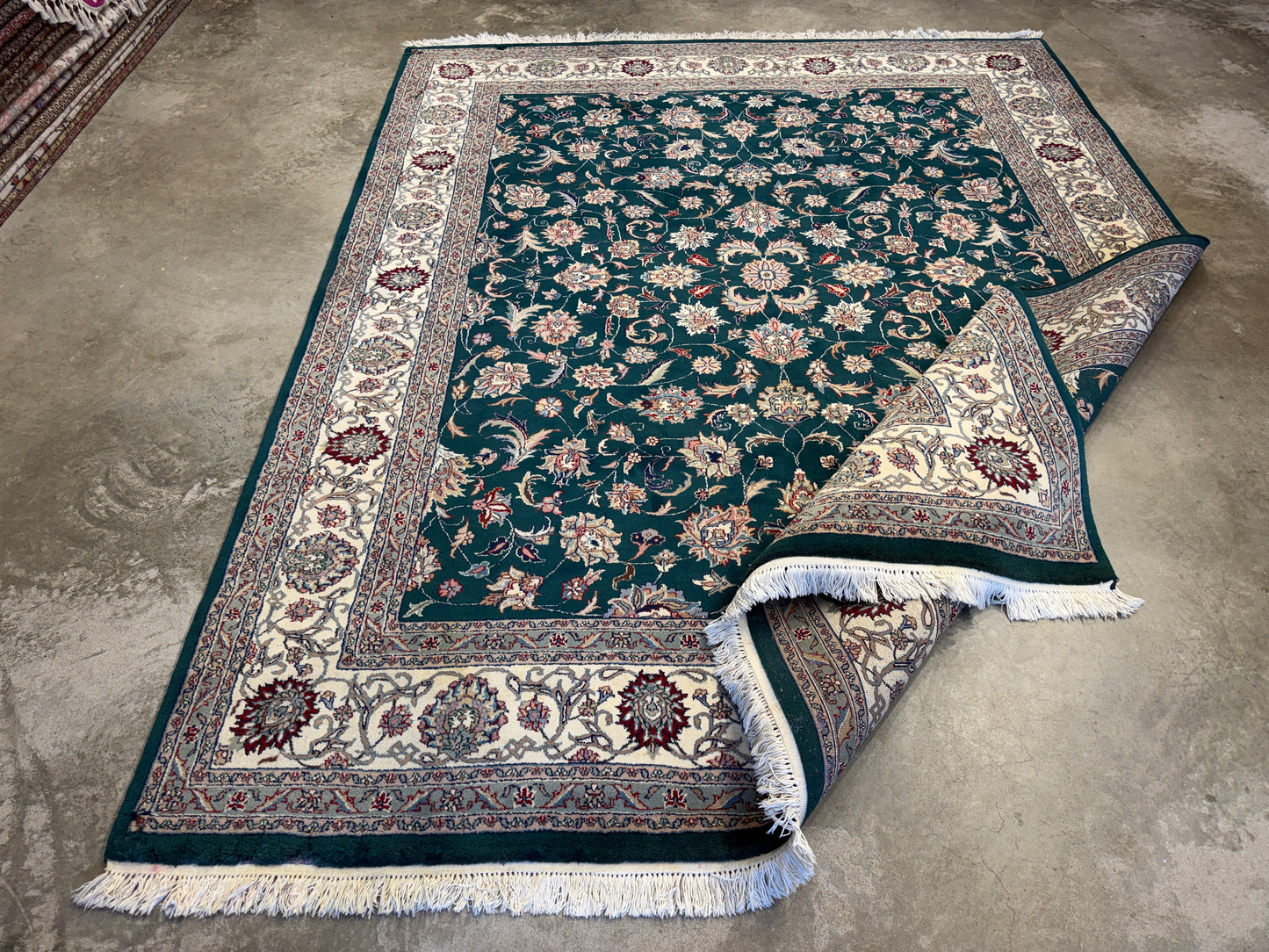 8’x10’ Hand-Knotted IndoKashan Oriental Area rug
