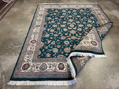 8’x10’ Hand-Knotted IndoKashan Oriental Area rug