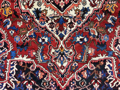 10x12 Vintage Hand-Knotted Bakhtiarie Rug Antique Handmade Red Oriental Tribal
