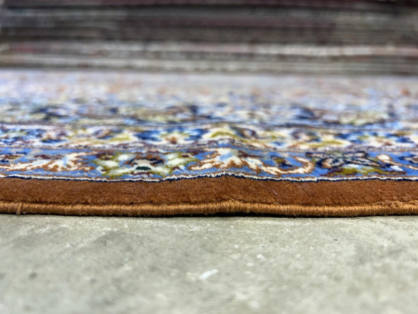 6’10”x9’10” Hand-Knotted  Fine Wool & Silk Isfahane  Area Rug - Medallion Carpet