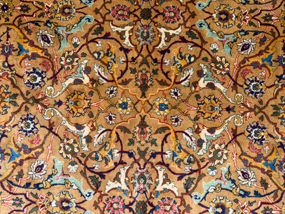 Hand-Knotted Persian Kashan Rug - 9’9”x14’5”