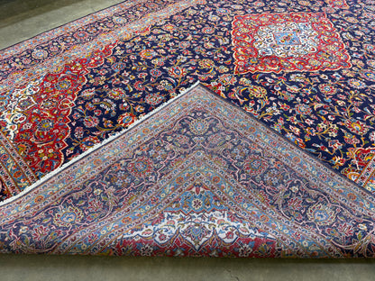 10’3”x16’8” Hand-Knotted Handmade Signed Miraftab Wool Persian Kashan Area Rug