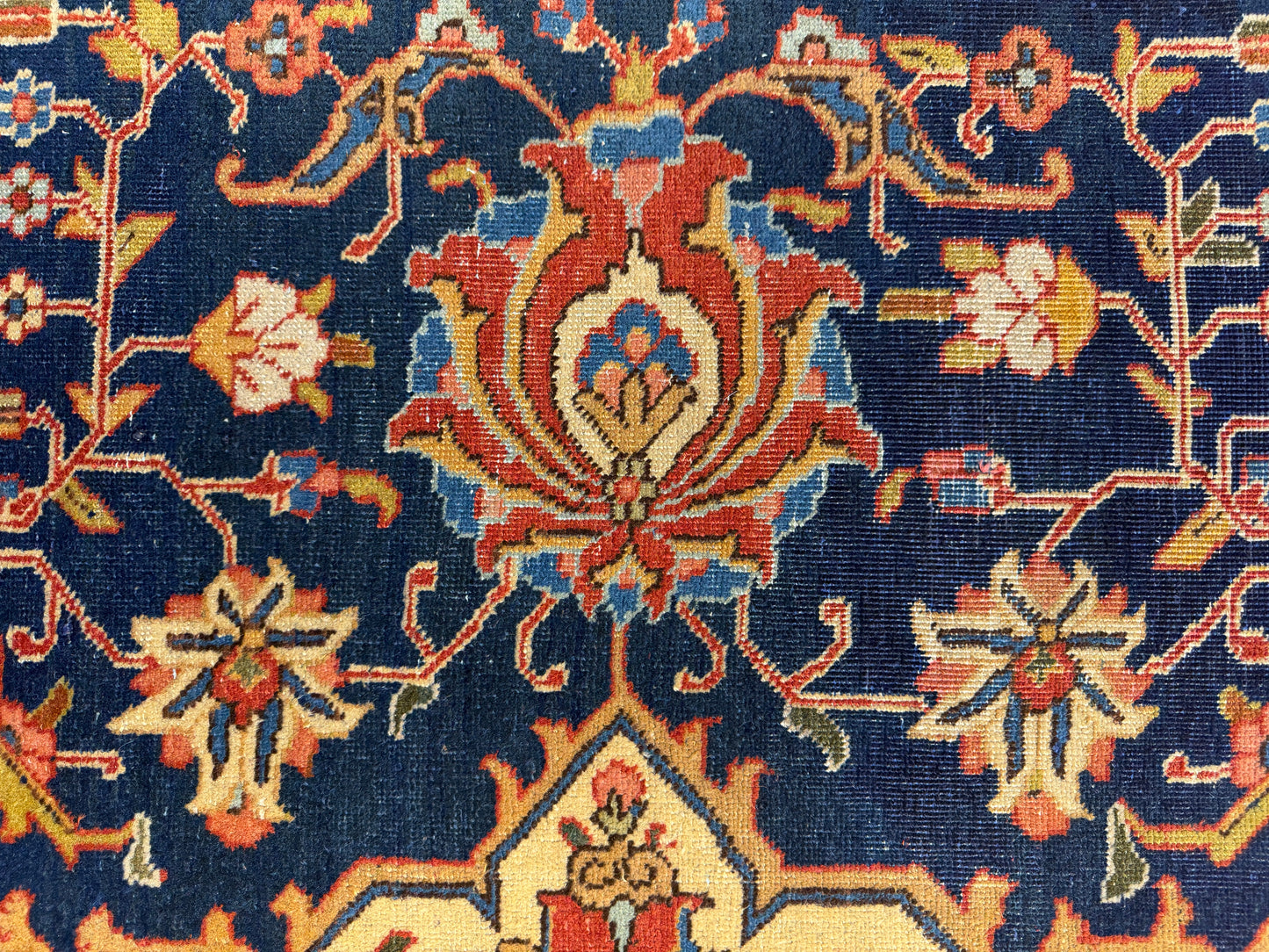 Hand-Knotted Persian Heriz Rug - 7’9”x11’6”