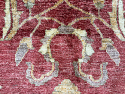 10’9”x14’6” Hand-Knotted Wool Agra Rug Handmade All-over Area Carpet