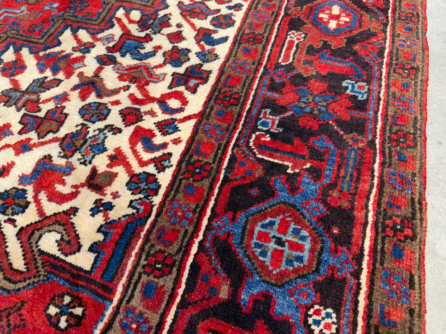 Hand-Knotted Persian Heriz Rug - 7’3”x10’3”