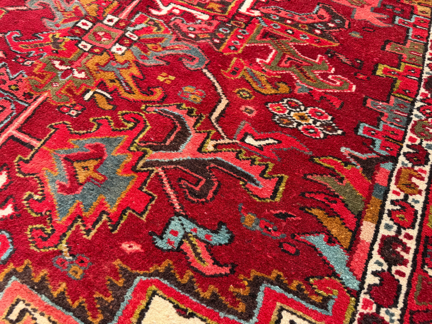Hand-Knotted Persian Heriz Rug - 11’4”x18’10”