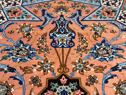 Hand-Knotted Persian Isfahan Rug - Signed Asachi - 5’x7’8”