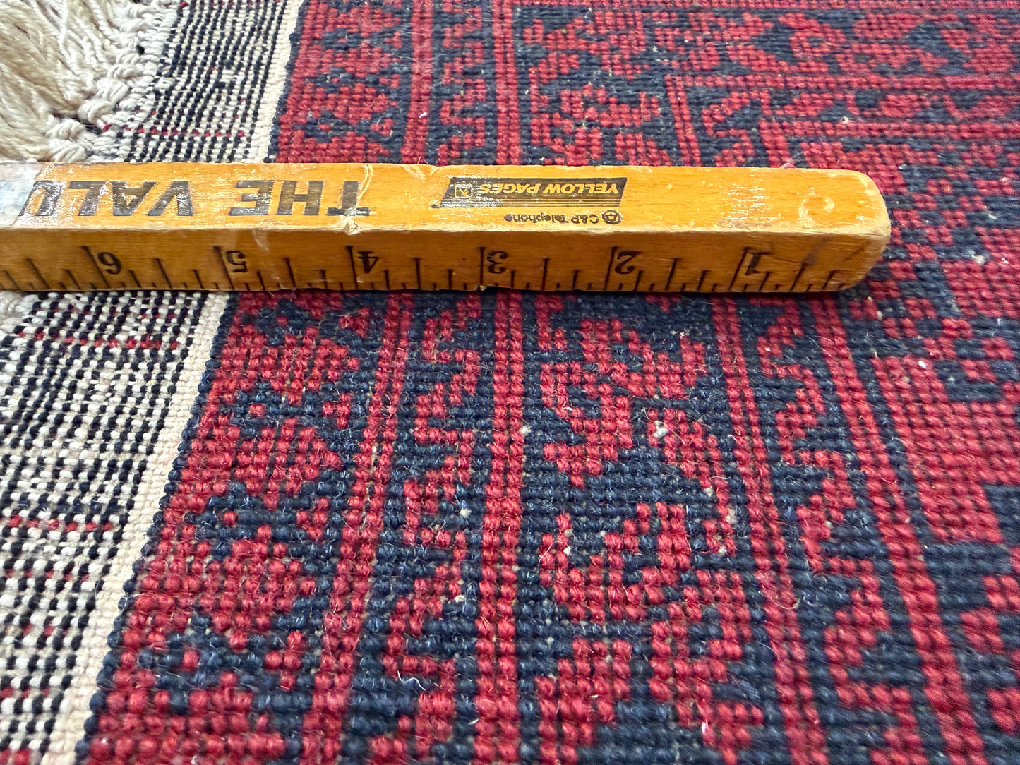 10’x14’ Hand-Knotted Wool Afghan Khalmohammadi Rug 10x14 Red All-Over Handmade Carpet